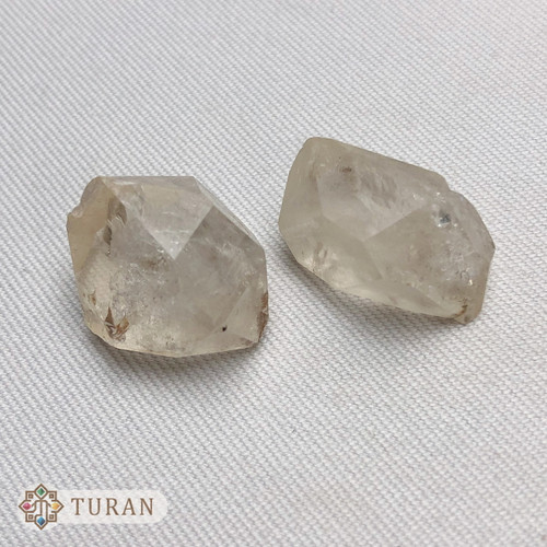 سنگ راف کوارتز هرکیمر دو عددی کلکسیونی 9.6 گرم