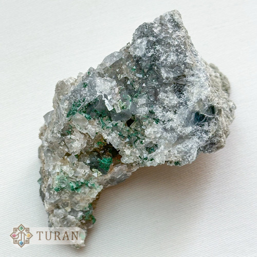 سنگ راف سلستین همرشدی با مس طبیعی و کلکسیونی 415 گرم