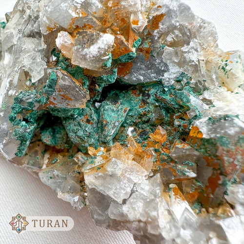 سنگ راف سلستین هماتوئیدی با همرشدی مالاکیت 425 گرم