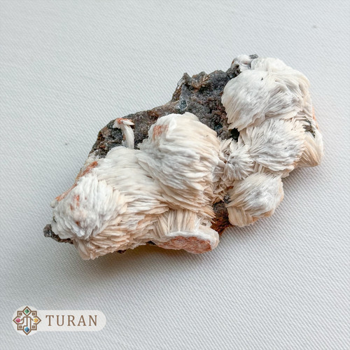 سنگ راف باریت سفید طبیعی کلکسیونی 123 گرم