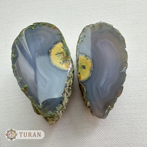 سنگ عقیق سلیمانی مصور پولیش شده طبیعی 81 گرم