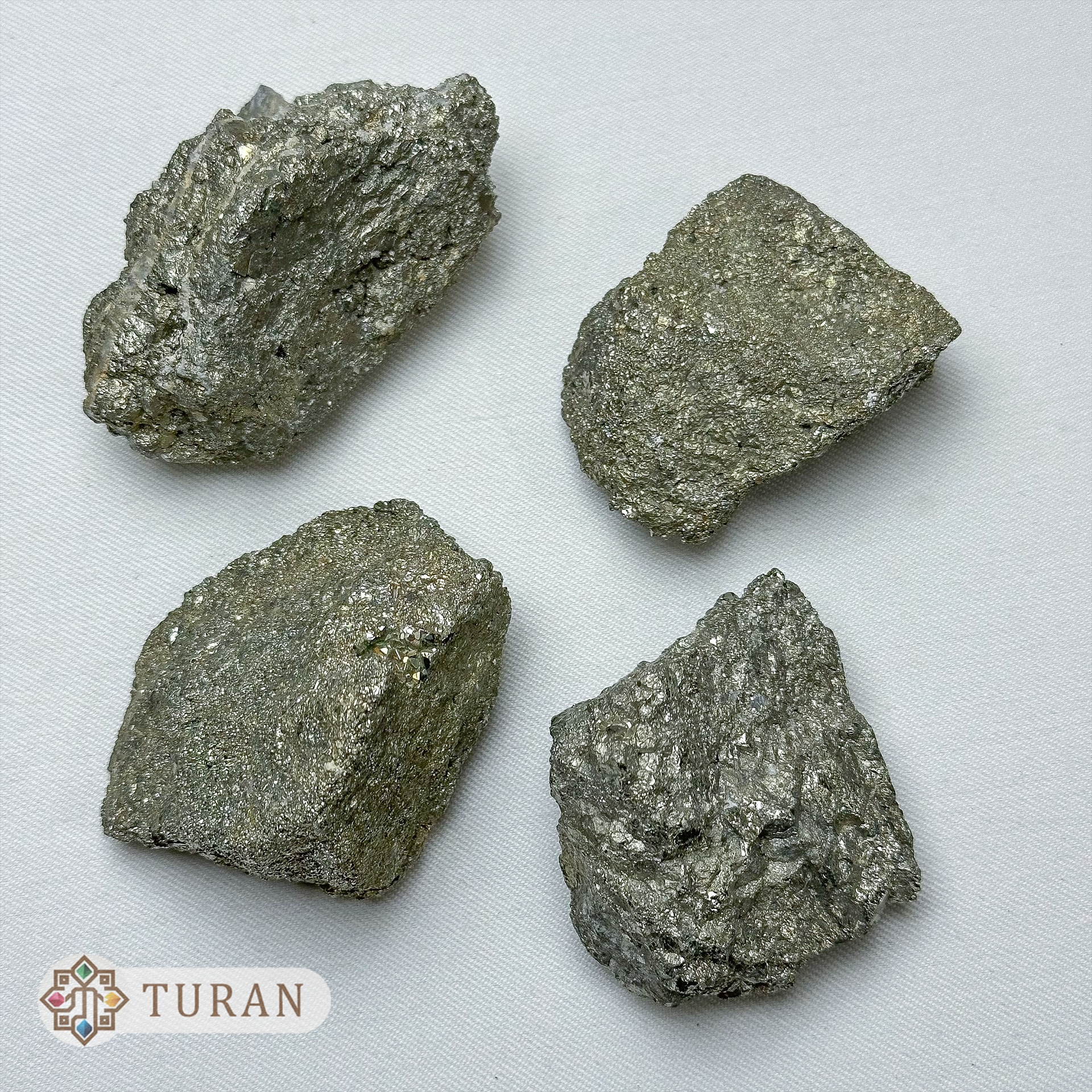 پک سنگ راف پیریت طلایی طبیعی 470 گرم