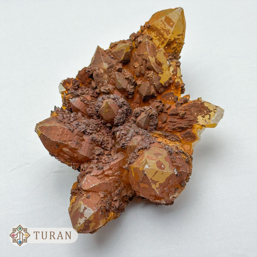 کلاستر کوارتز هماتوئیدی با همرشدی دولومیت 219 گرم