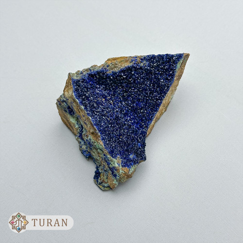 نمونه کانی آزوریت روی بستر متراکم کلکسیونی و طبیعی 112 گرم