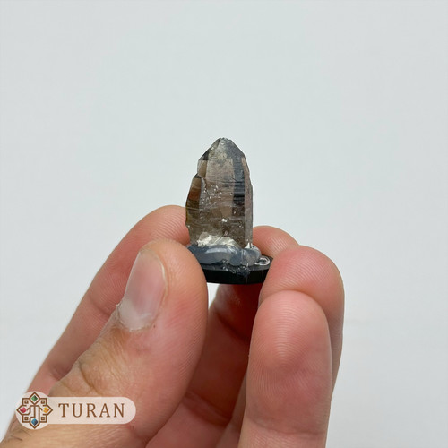 بلور اسموکی کوارتز طبیعی روی پایه 4.59 گرم