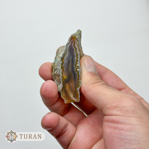 نیم توپی عقیق کلکسیونی پولیش شده 45 گرم