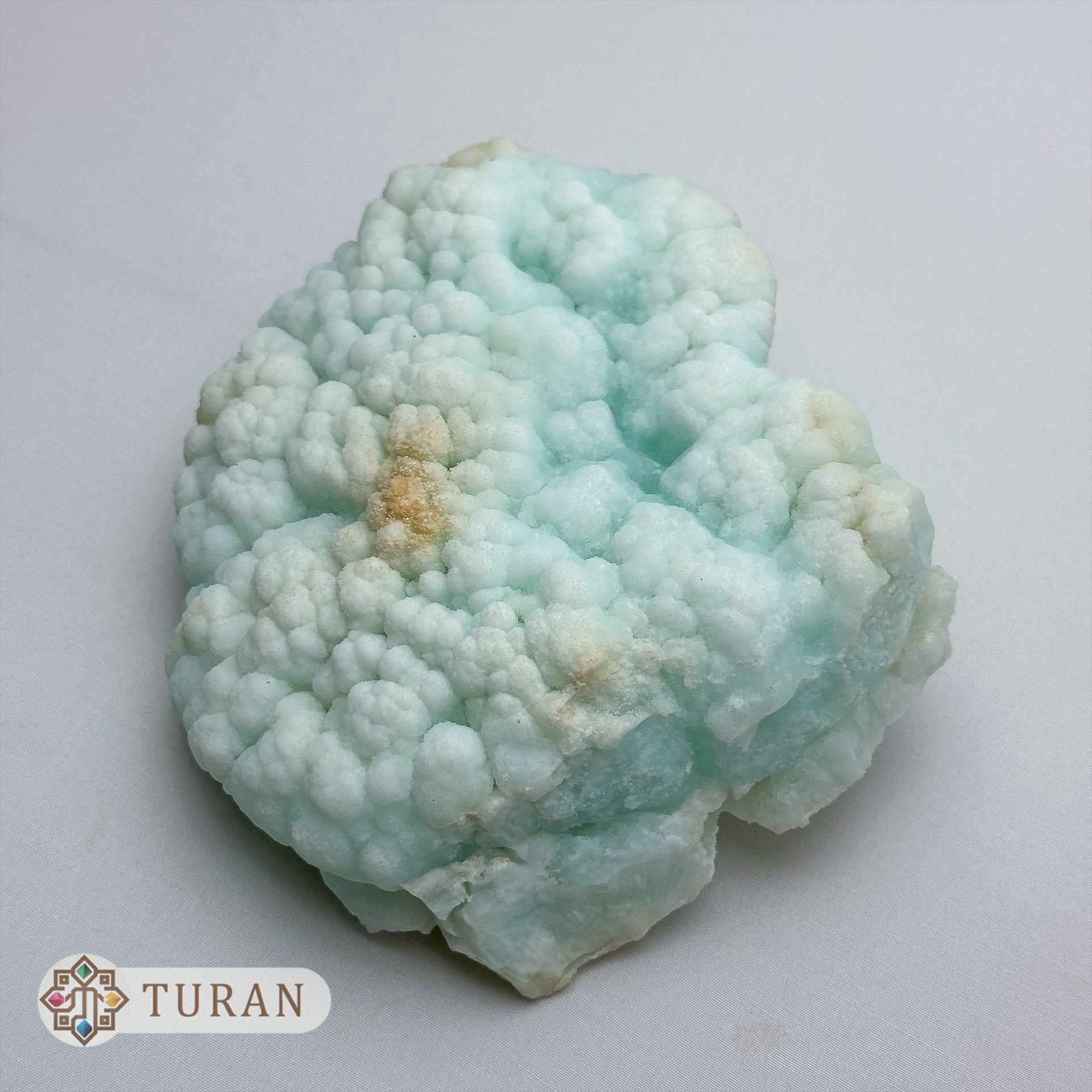 سنگ آراگونیت آبی بوترئیدال کلکسیونی 991 گرم