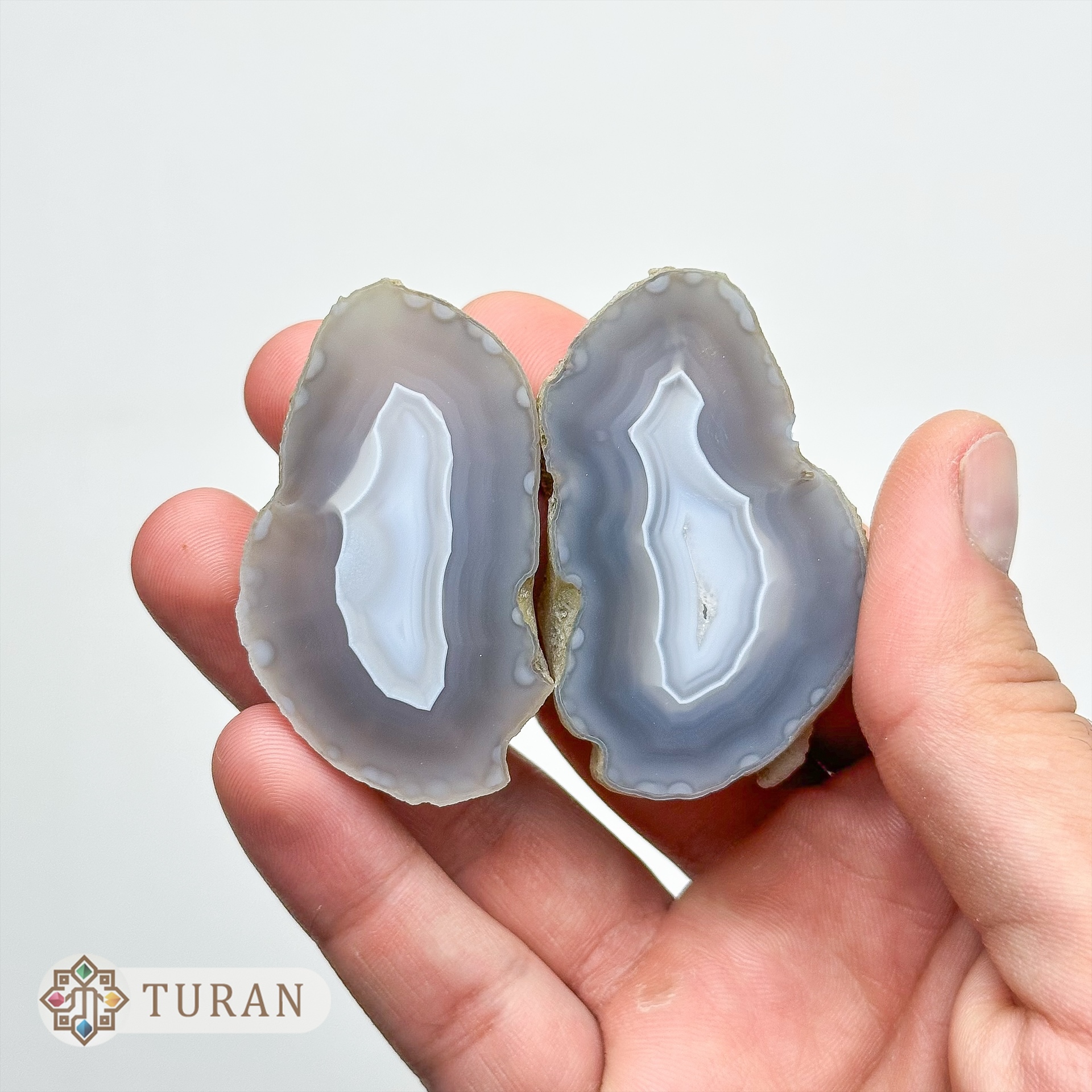 توپی عقیق سلیمانی با مرکزیت ژئود طبیعی و کلکسیونی 75 گرم