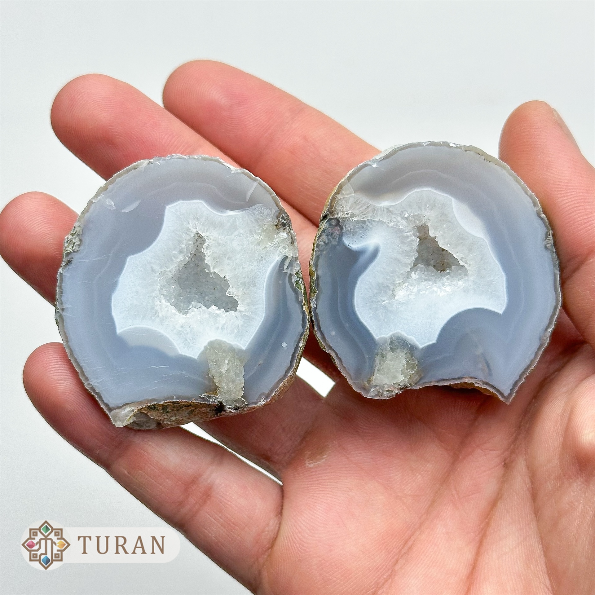 توپی عقیق سلیمانی با مرکزیت ژئود کوارتز طبیعی و کلکسیونی 118 گرم