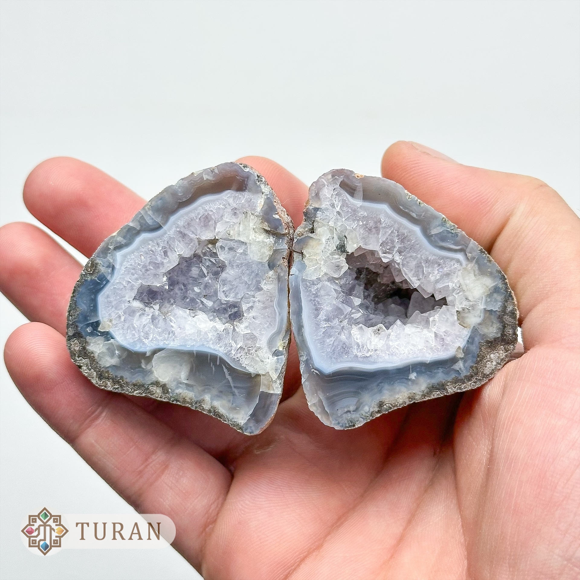 توپی آمیتیست با حاشیه عقیق کبود طبیعی و کلکسیونی 143 گرم