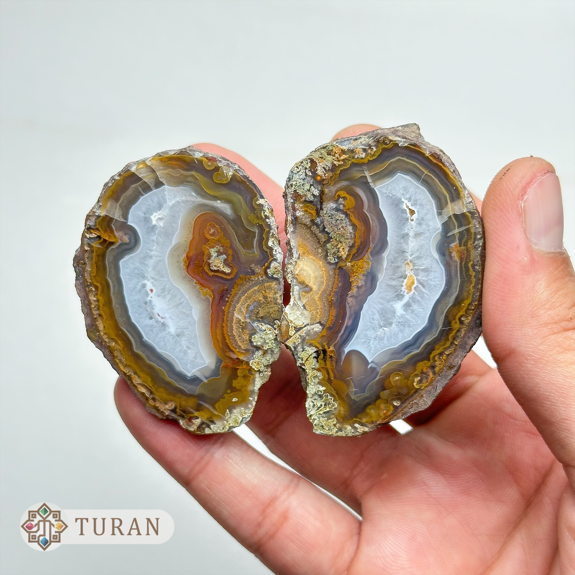توپی عقیق سلیمانی با مرکزیت ژئود کلکسیونی و طبیعی 112 گرم